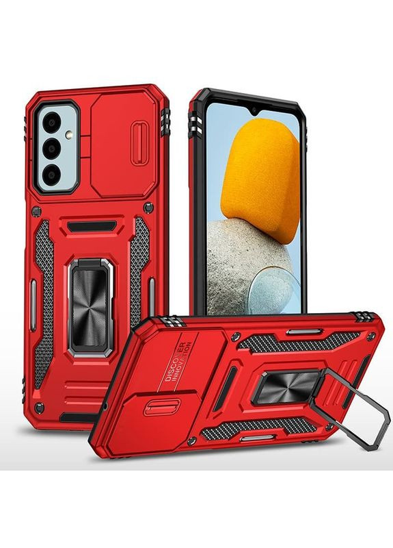 Ударостійкий чохол Camshield Army Ring для Samsung Galaxy M34 5G Червоний Epik (372499544)