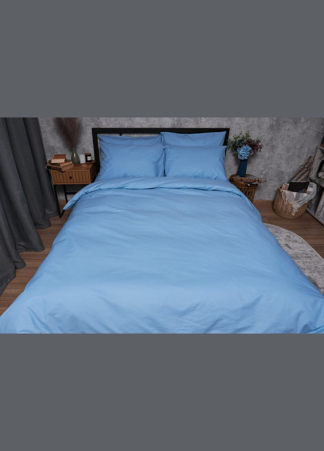 Комплект постільної білизни Бязь Gold Люкс євро 200х220 наволочки 2х70х70 (MS-820003057) Moon&Star Nordic (288043583)