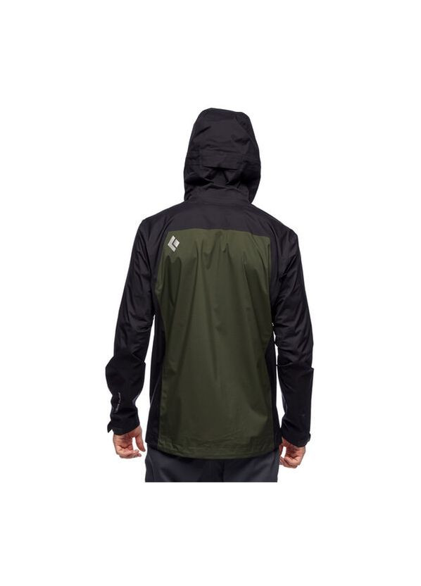 Куртка ens StormLine Stretch Rain Shell M Черный-Зеленый Black Diamond (278272210)