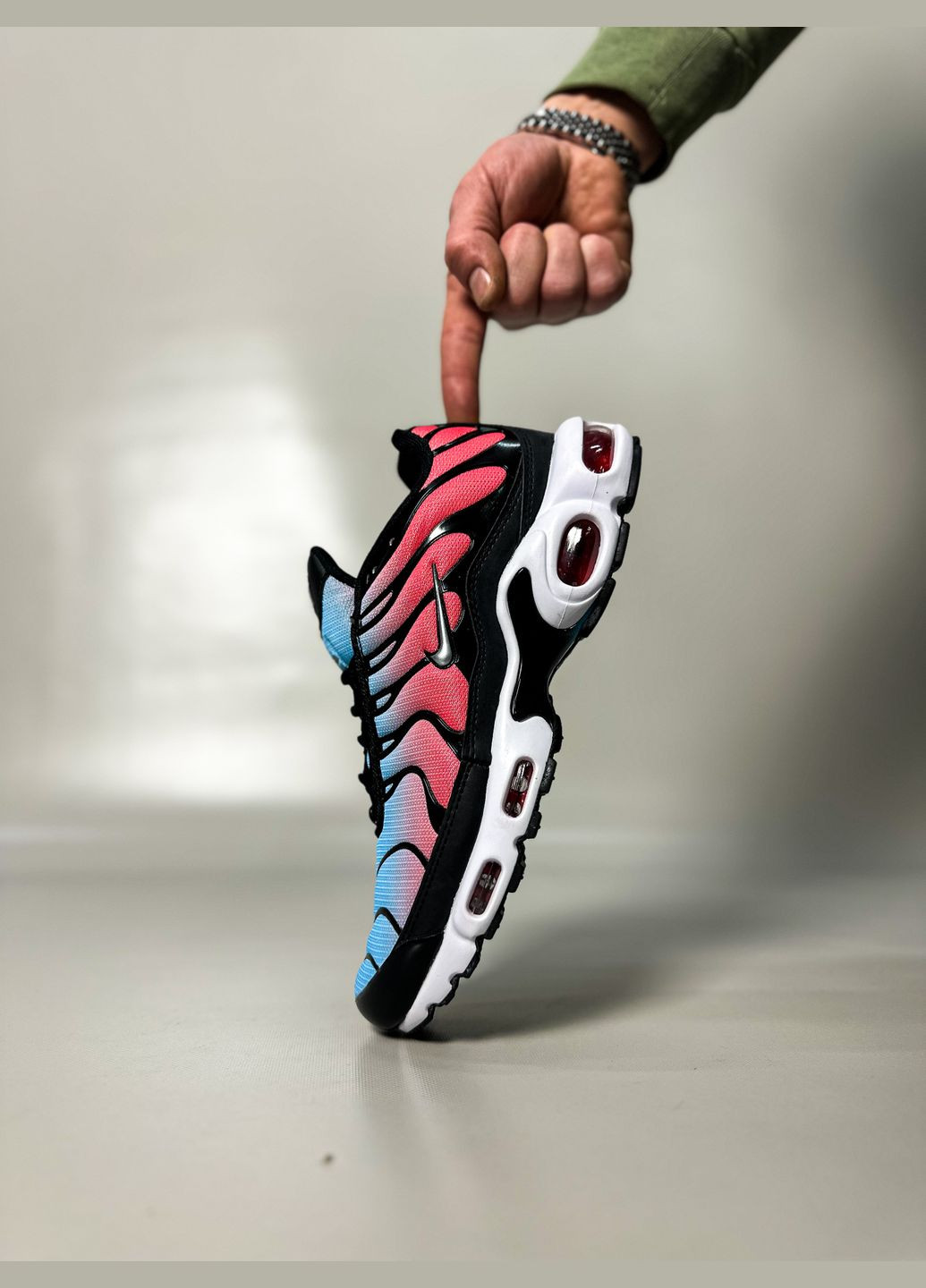 Блакитні Осінні кросівки чоловічі nike air max tn plus "sisterhood wmns" | найк аір макс тн плюс блакитні No Brand