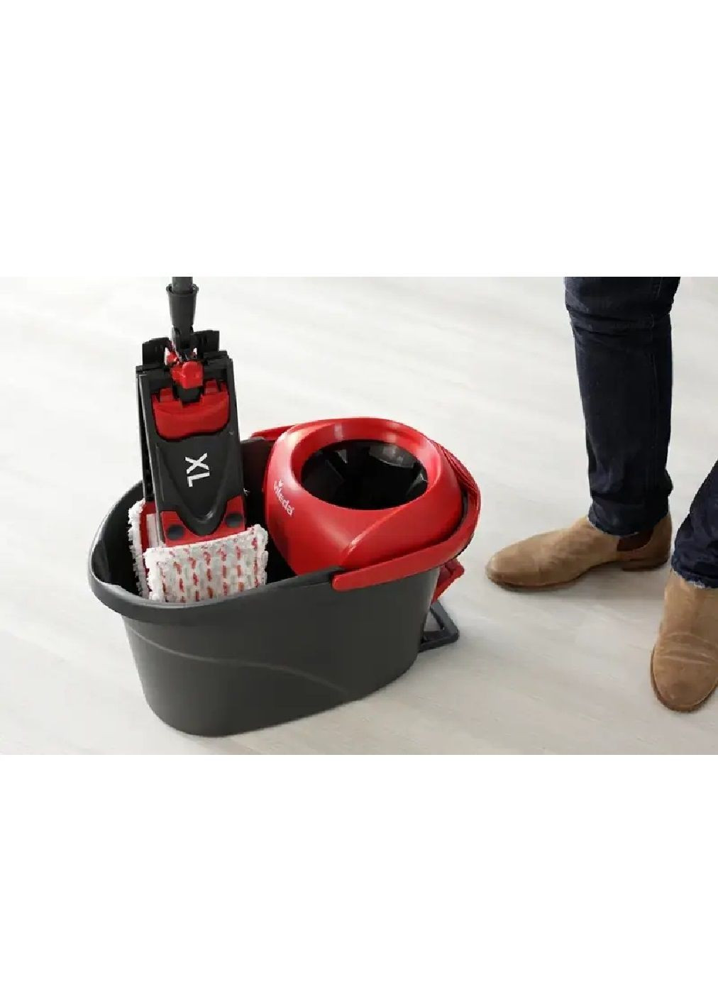 Набор комплект для уборки комнат кухни ванной швабра с ведром оборотным механизмом насадкой 42 см XL (478460-Prob) Unbranded (313135019)