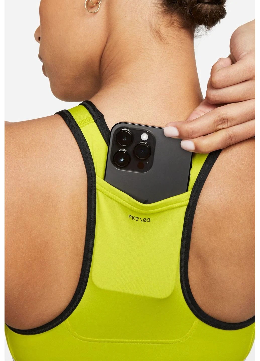 Топ Swsh On The Run Bra Yellow DV9914-308 Nike (398005029)