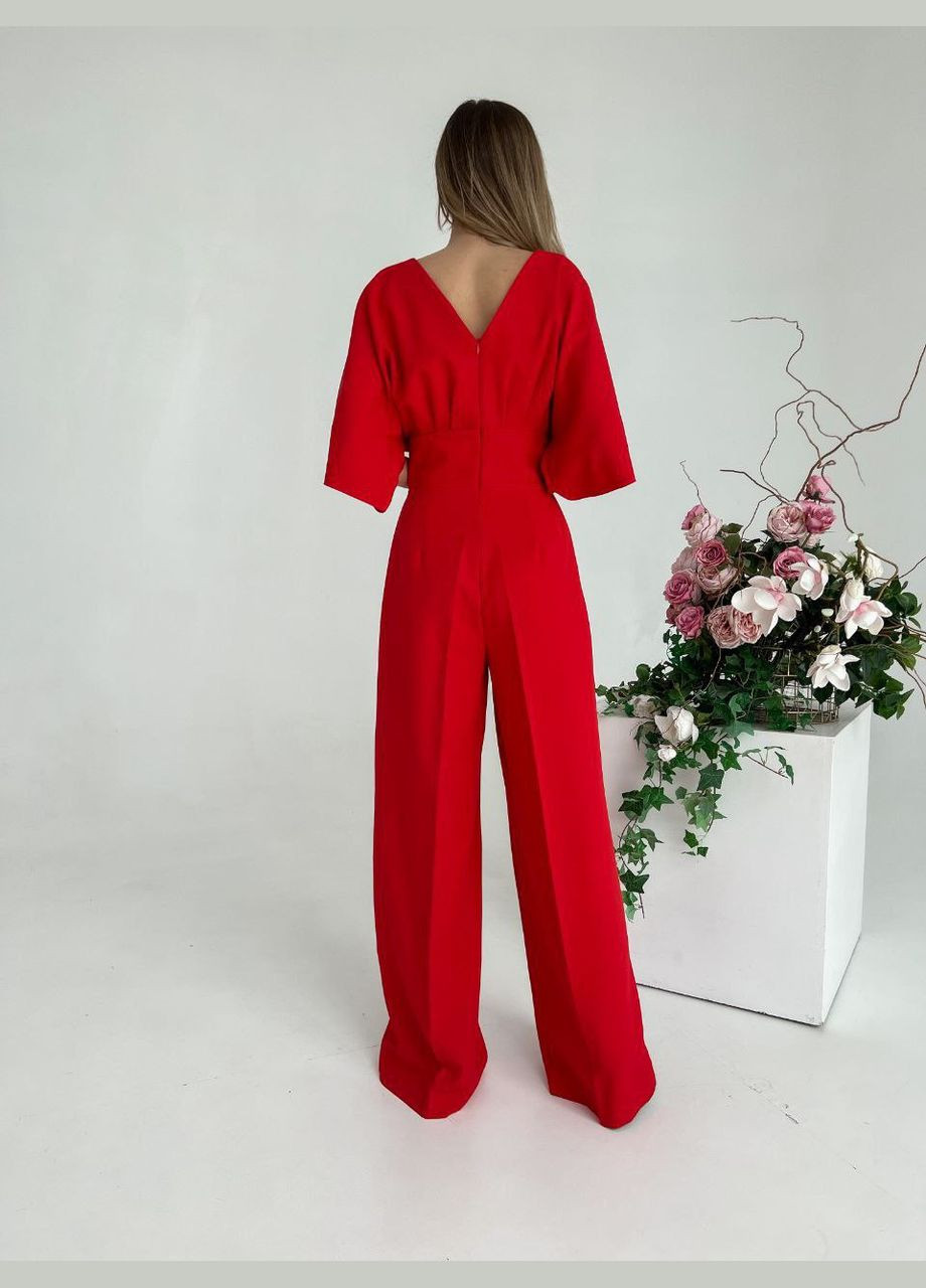 Комбинезон LeVi комбинезон-брюки красный праздничный костюмная