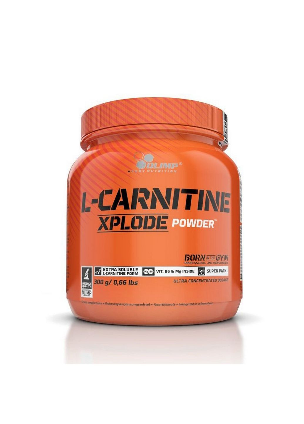 Жироспалювач L-Carnitine Xplode, 300 грам Апельсин Olimp (293483237)