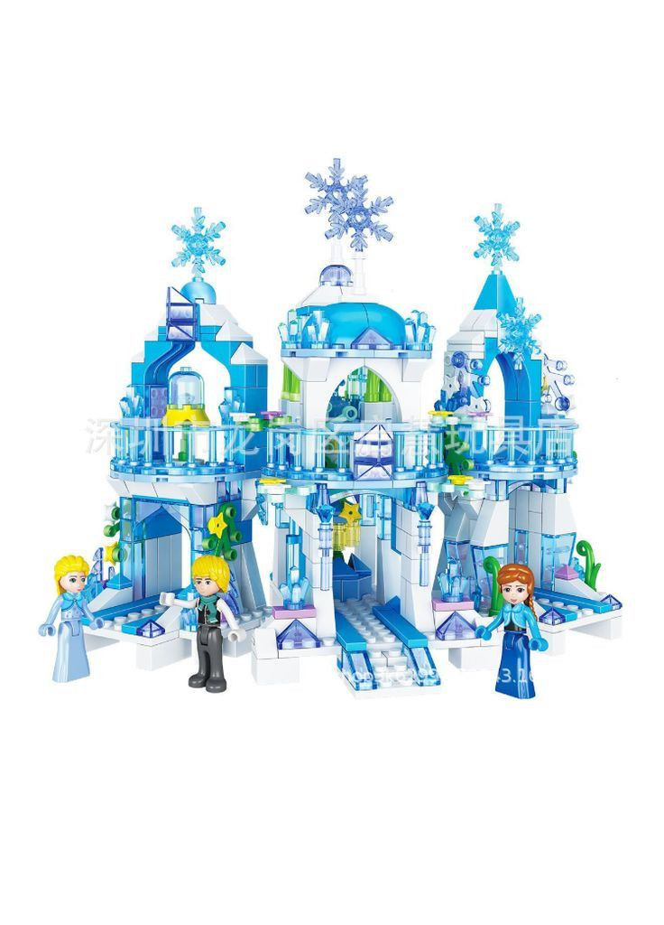 Великий дитячий конструктор Крижане Серце Frozen крижаний замок принцеса Ельза для дівчаток Diy (331318732)