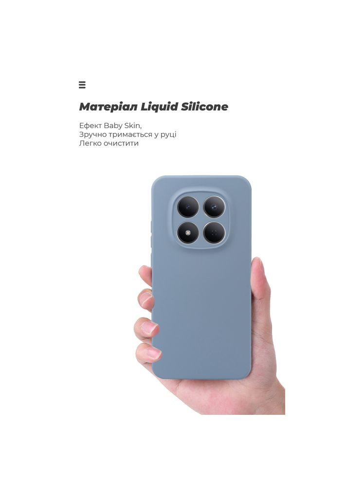 Чехол ICON для Xiaomi Redmi Note 15 Pro 5G Camera cover Winter Blue (ARM89822) ArmorStandart (399515708)
