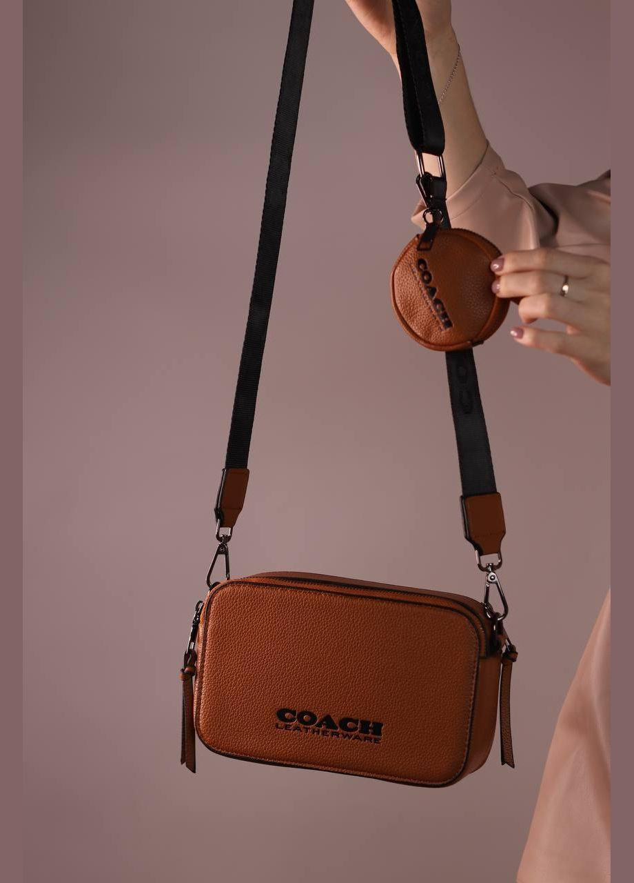 Жіноча сумка Coach brown, женская сумка, Коуч коричневого кольору No Brand (307925626)