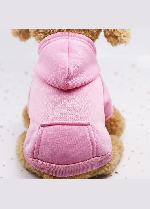 Толстовка с карманом для котов и кошек Pet Style "Однотон" Розовая XL No Brand - (323236419)