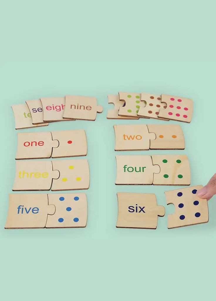 Деревянная головоломка "Совпадение номеров", развивающая игра для детей No Brand (346121181)