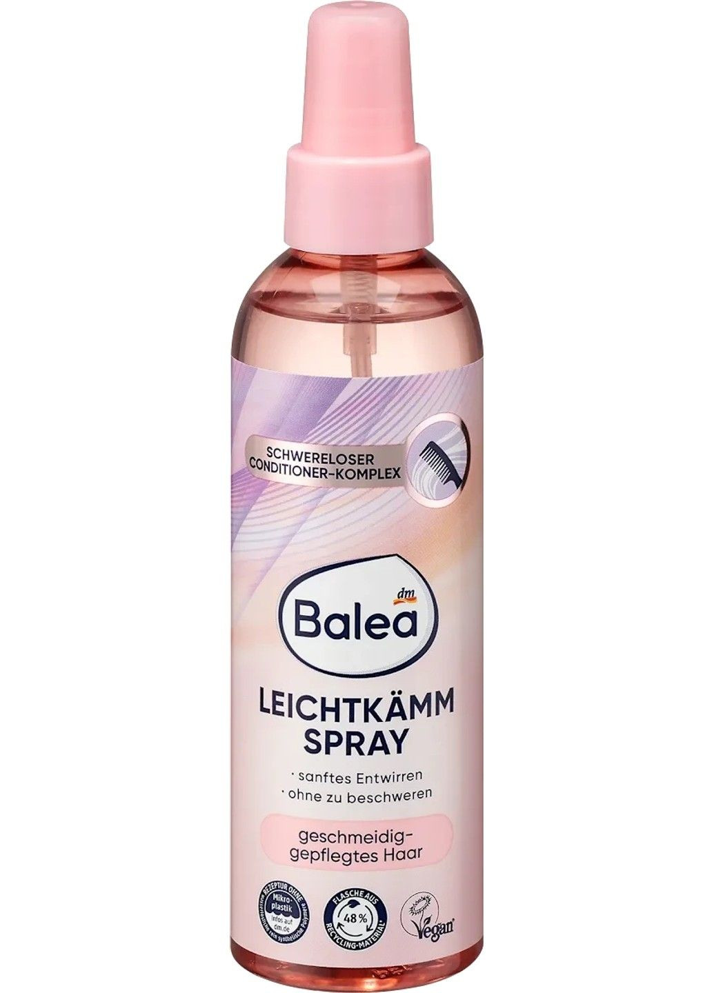 Спрей для легкого розчісування волосся Leichtkämmspray, 200 мл — з бетаїном, пантенолом, без силіконів Balea (341278464)