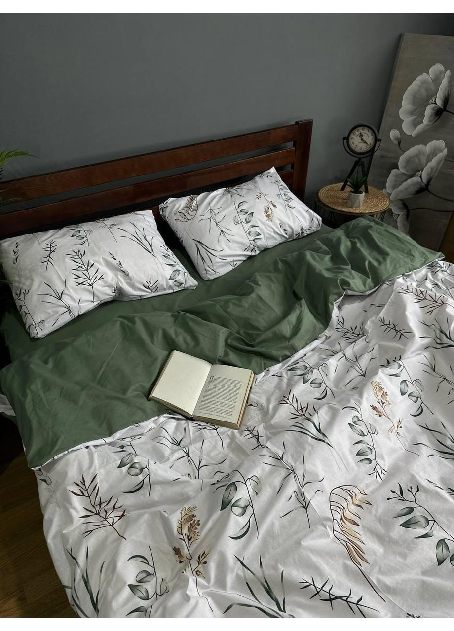 Постільна білизна бавовняна Оазис Півтораспальна 150 x 220 Бязь Біла 70 х 70 No Brand (364261471)