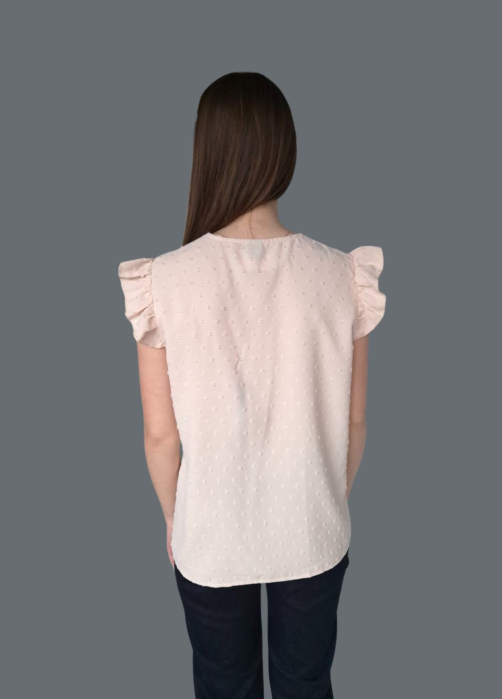 Бежева блузка жіноча без рукавів з мереживним декольте SHEIN