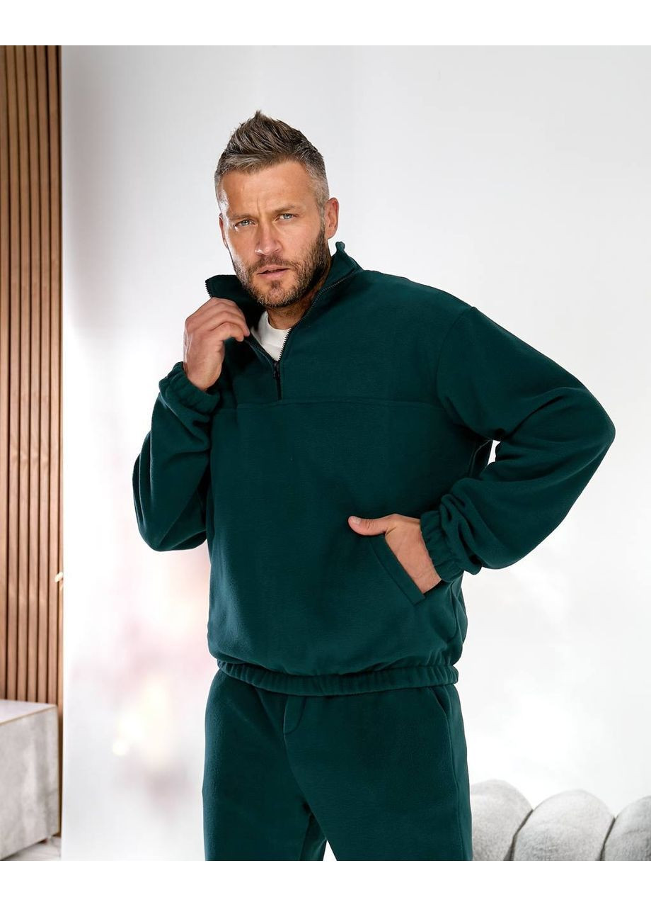 Смарагдовий демісезонний чоловічий спортивний костюм брючний No Brand