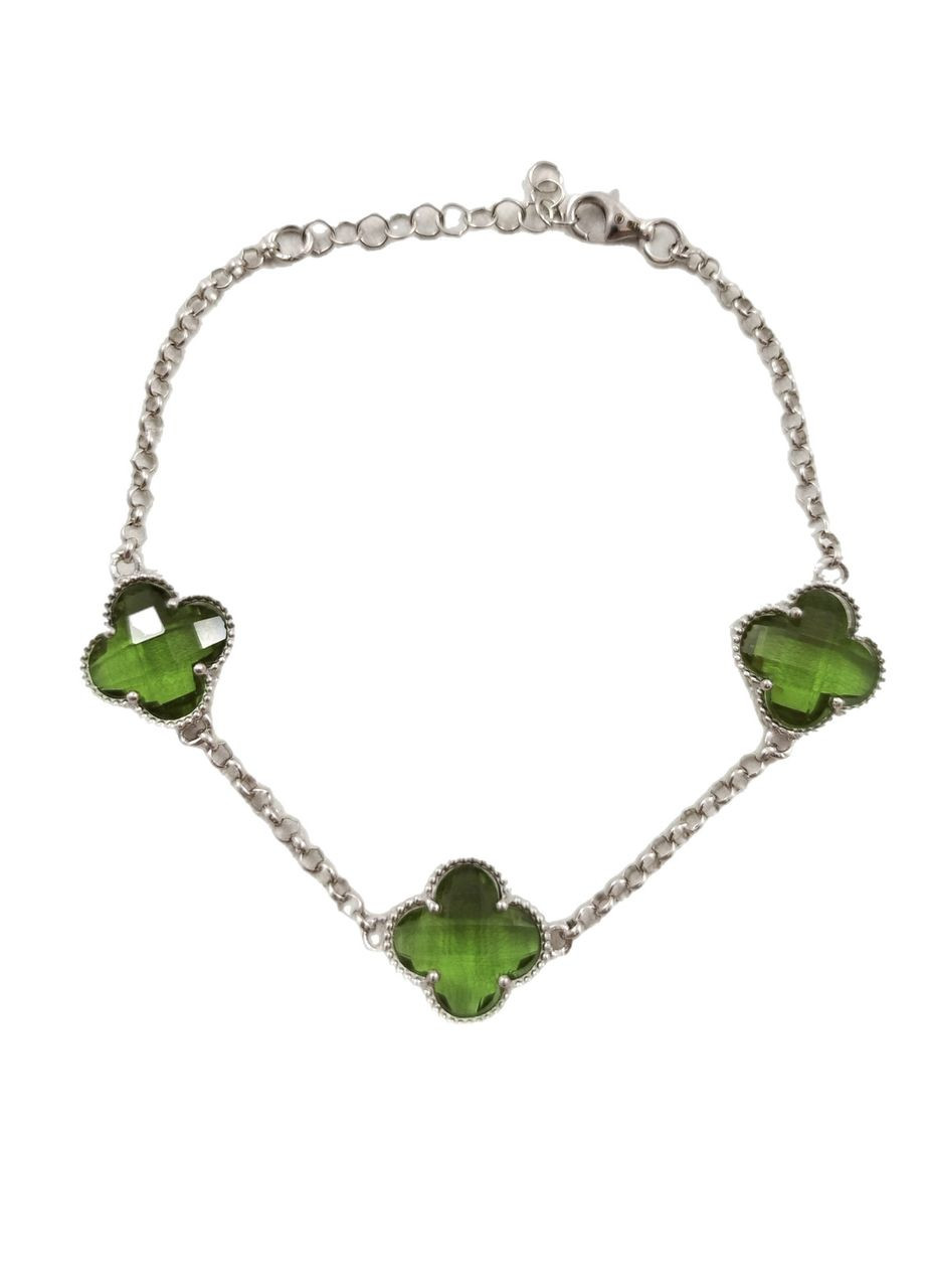 Браслет срібний із султанітом "Конюшина" БЛТ/Б-слт Shatlen Браслет (341319950)