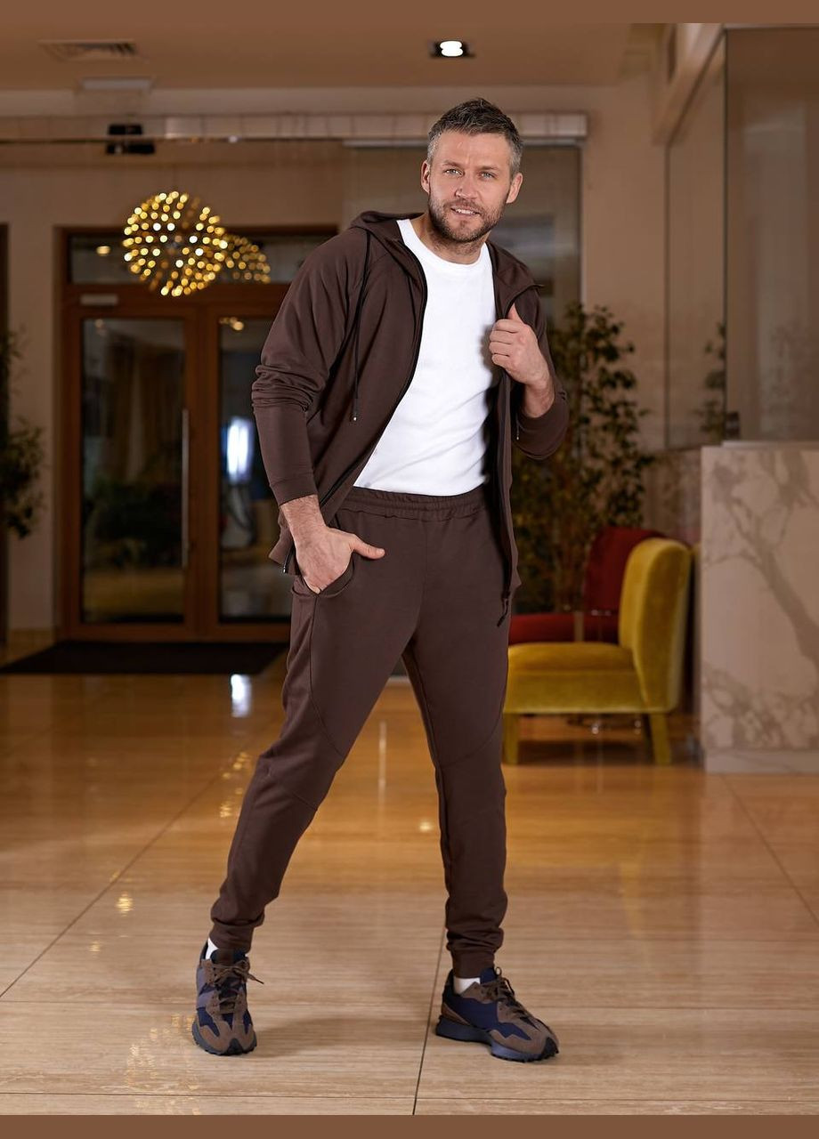 Мужской спортивный костюм цвет черный New Trend (304649782)