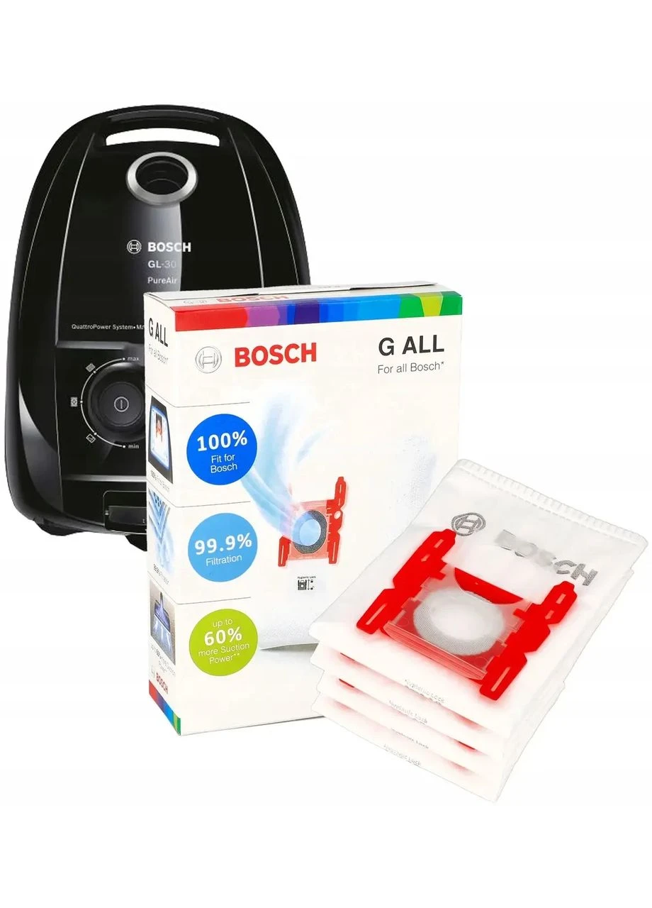 Мешки пылесоса GL-40 Serie 4 BGB41BA1 Propower BGL41POW2H BGLS4POW2 BGLS4X201 BGL42455 BGL4ZOOO BSGL42232 оригинал 4шт Bosch (403231833)