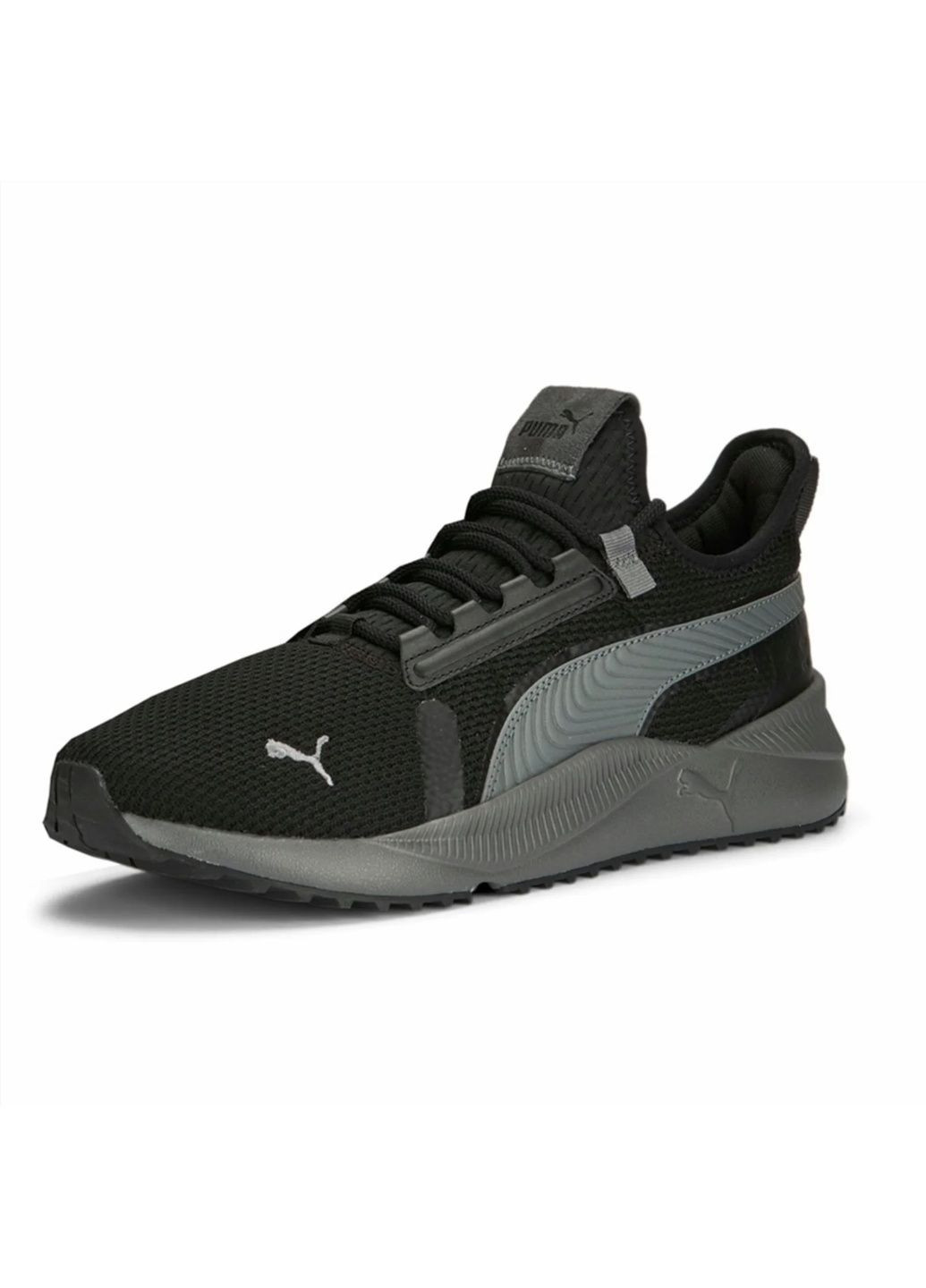 Черные кроссовки мужские pacer future street knit lace up sneakers black 391132-02 Puma