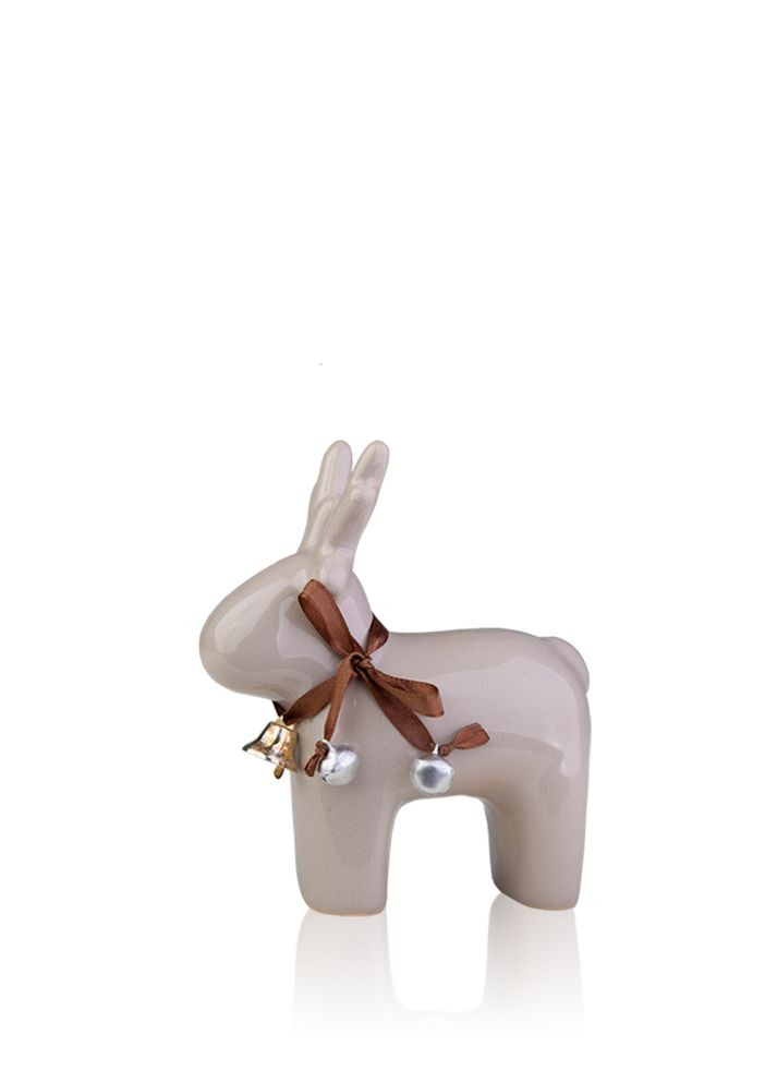 Статуэтка керамика Олень бежевый 12*5.5*14 см (140714 бежевый) Гранд Презент (283039053)