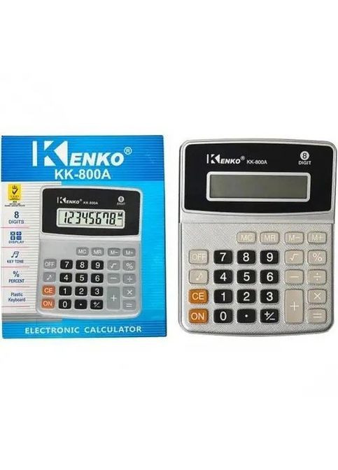 Калькулятор настольный бухгалтерский KK800A - 8 разрядный. Kenko (306716528)