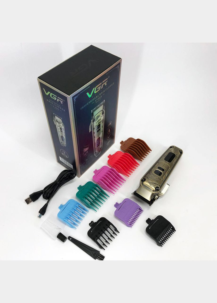 Машинка для стрижки волосся триммер для бороди V-005, Машинка окантувальна, Підстригальна машинка VGR (364664531)