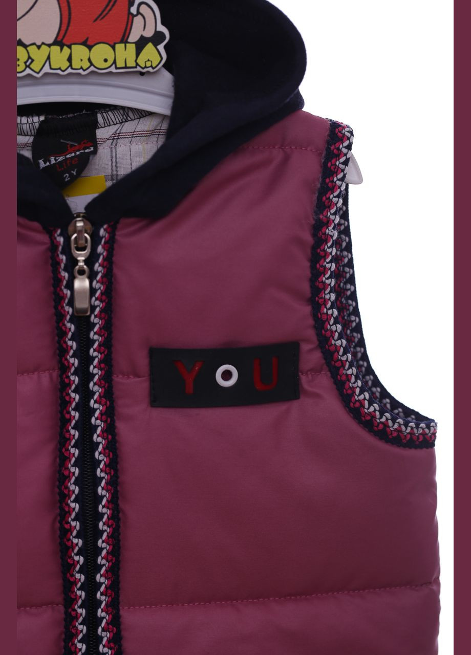 Жилетка для дівчинки на бавовняній підкладці YOU лілова 98 см (44729) BABYKROHA (297199338)