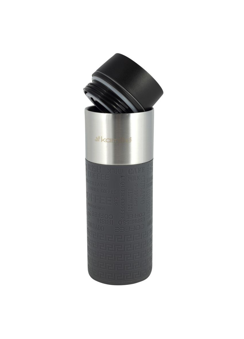 Термокухоль KM-2098-Gray 420 мл сіра Kamille (360642229)