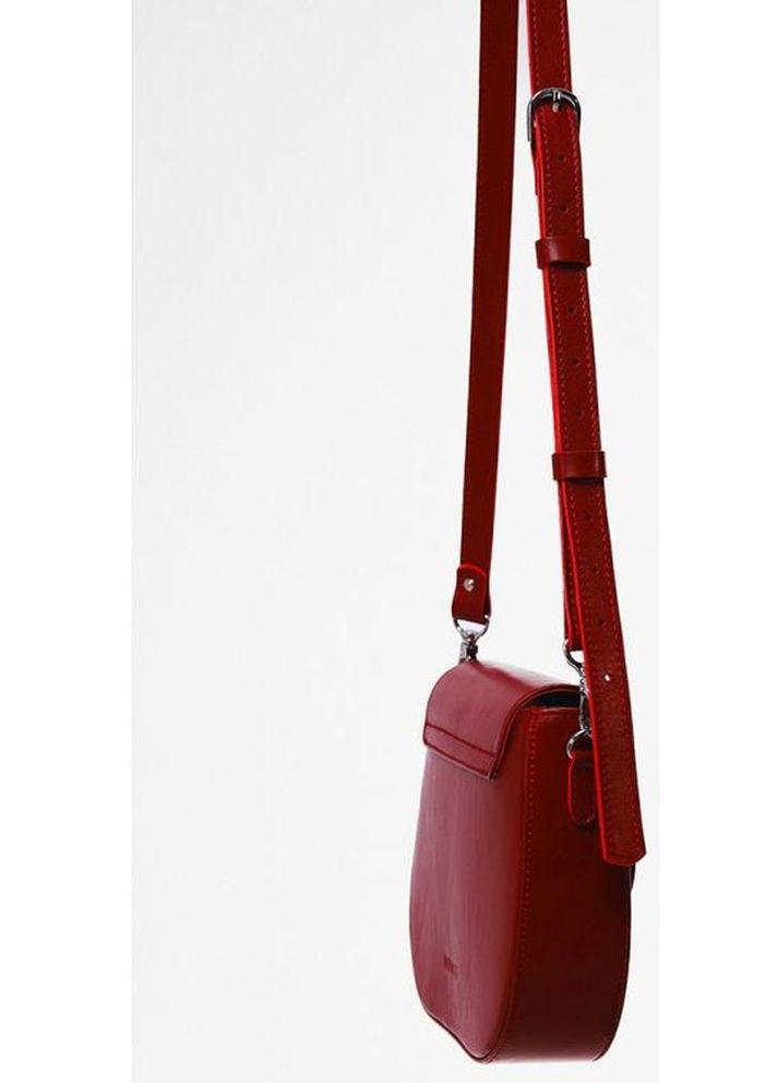 Сумка кросс-боди через плечо женская из натуральной кожи маленькая Красный 38099 The Wings (355245045)
