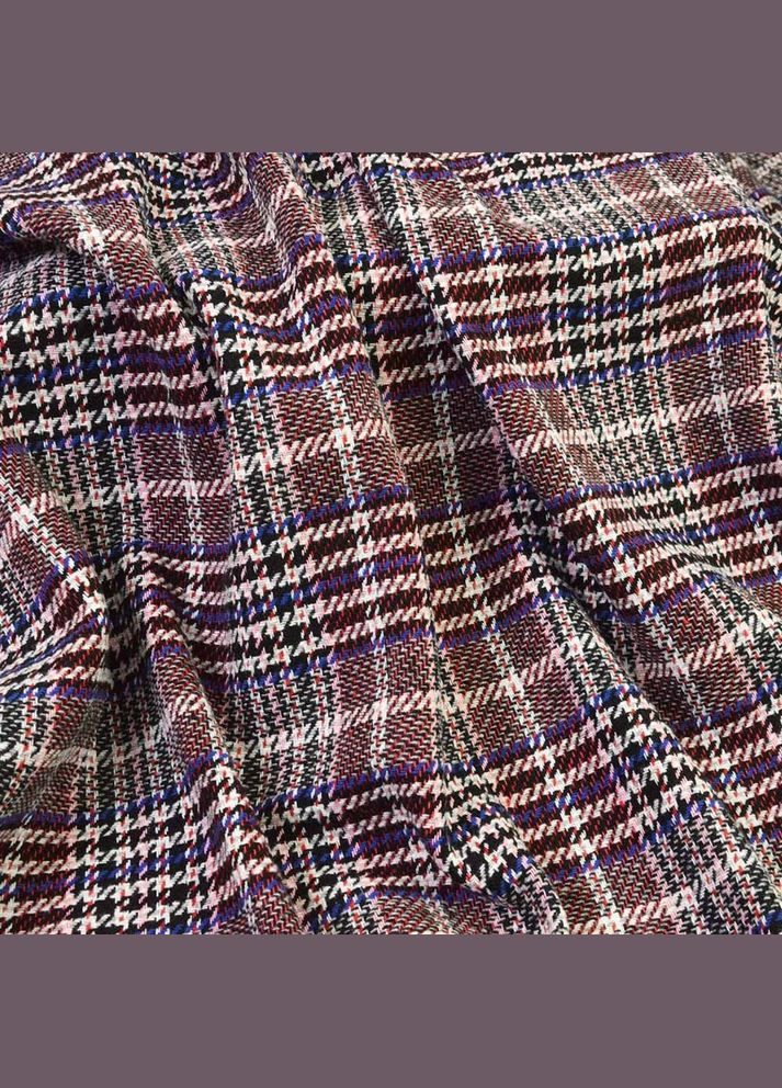 Ткань пальтовая Гледис Клетка бордо IDEIA (306459486)