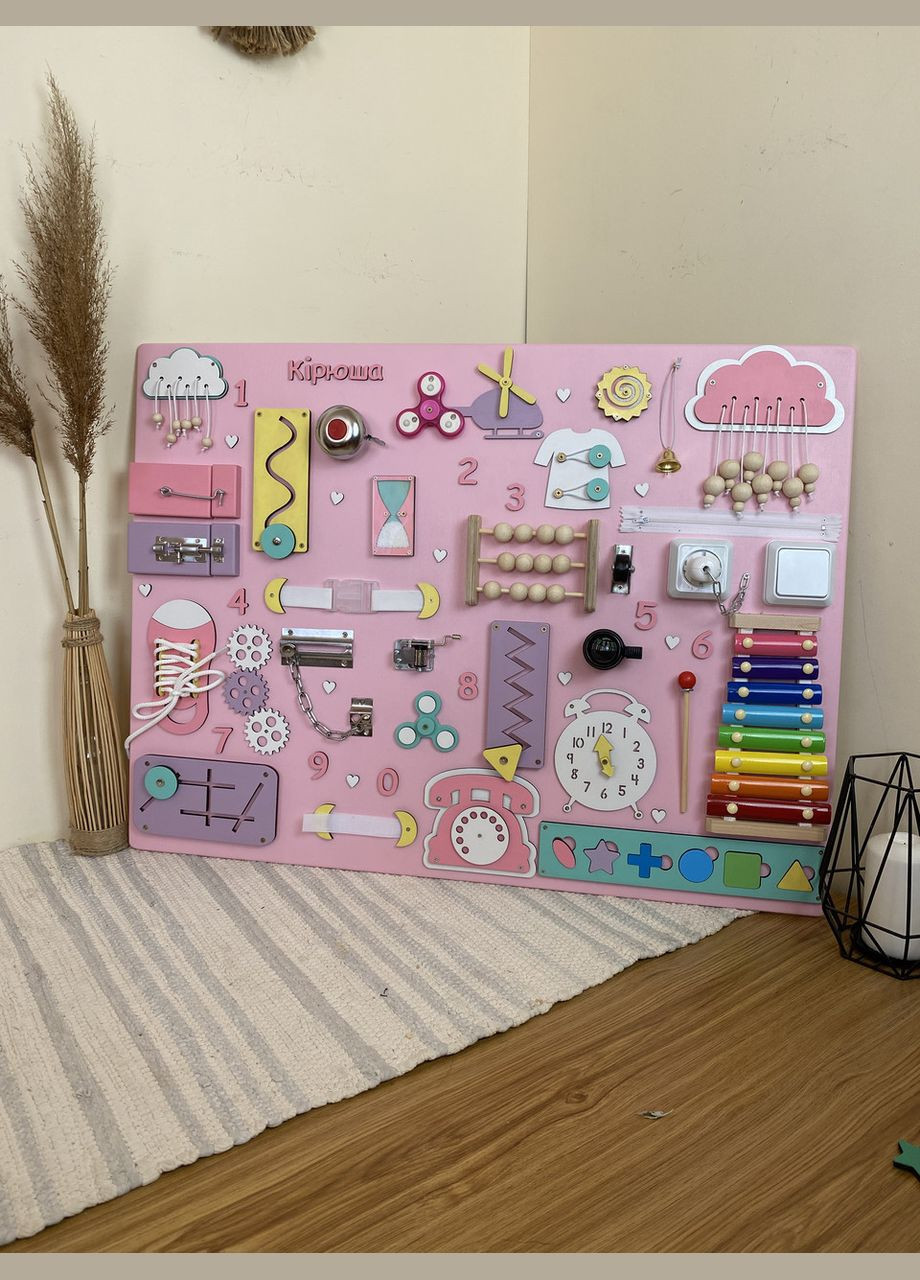 Бизиборд на подарок, именный бизиборд 80х60 см No Brand (348357591)