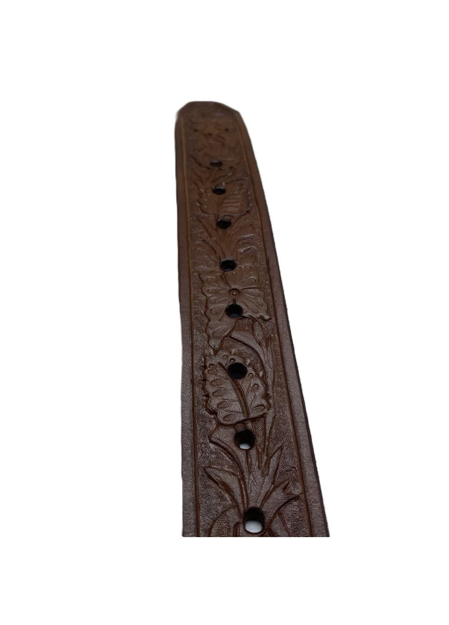 Чоловічий ремінь шкіряний з тисненням Sheridan, 115×4 см, ручна робота, латунна пряжка No Brand (346871742)