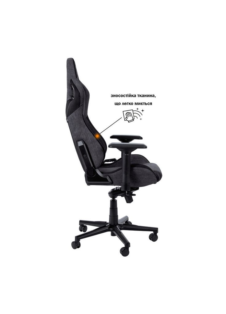 Крісло ігрове (m492471) GT Racer X-8005 Dark Gray/Black Suede (369015042)