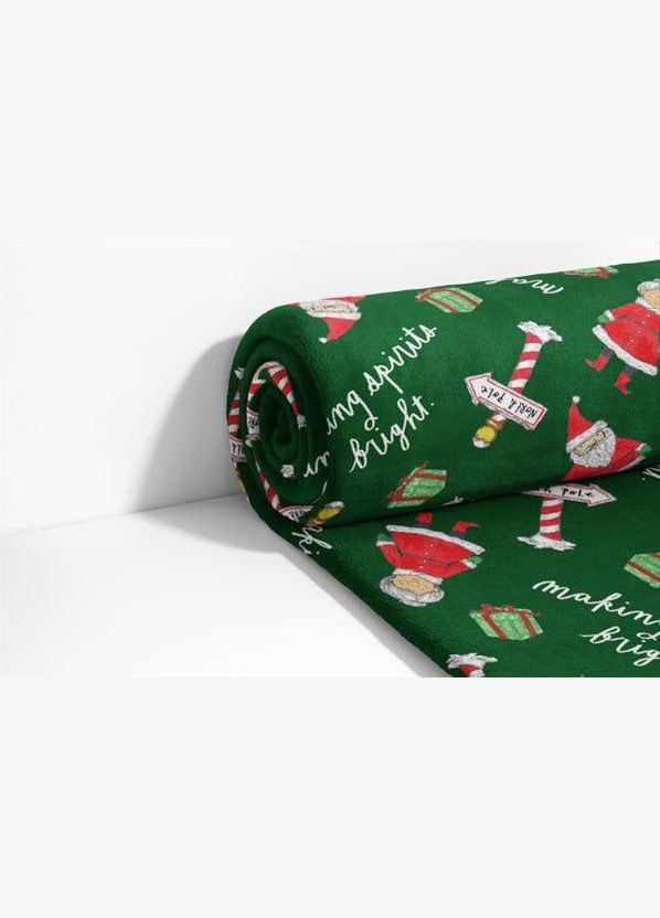 Фланелевый плед на кровать Евро 200х220 Green (П4Кlel-ng-pled-001-03) Lelit (316230500)