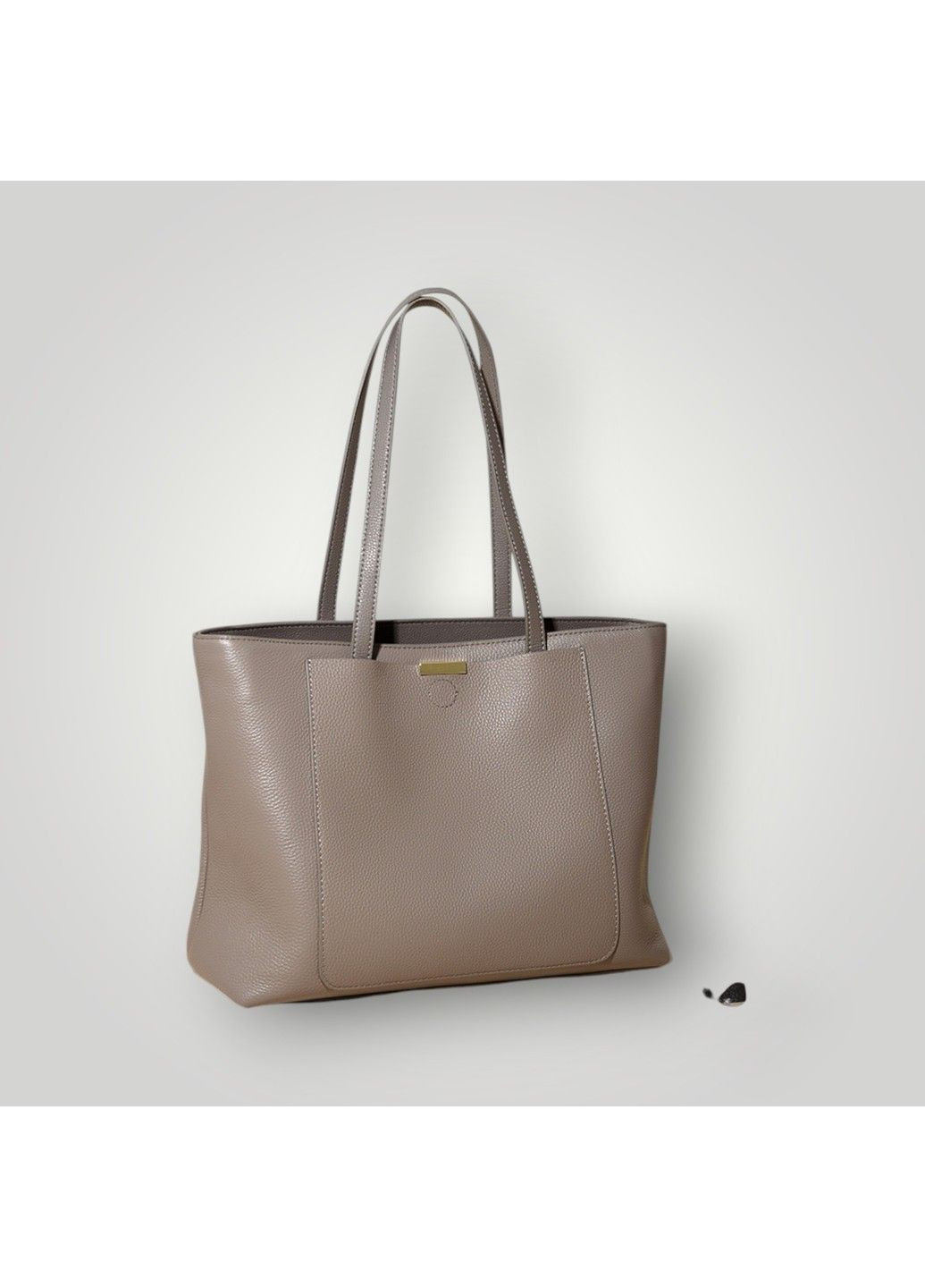 Сумка жіноча шопер сіра з екошкіри No Brand (364134820)