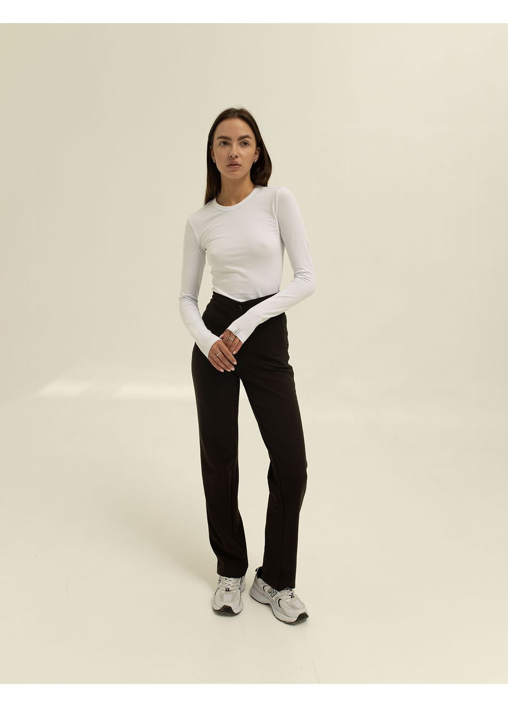 Женский лонгслив приталенный (0013000BORL) Casual Trend №130 - (361029249)