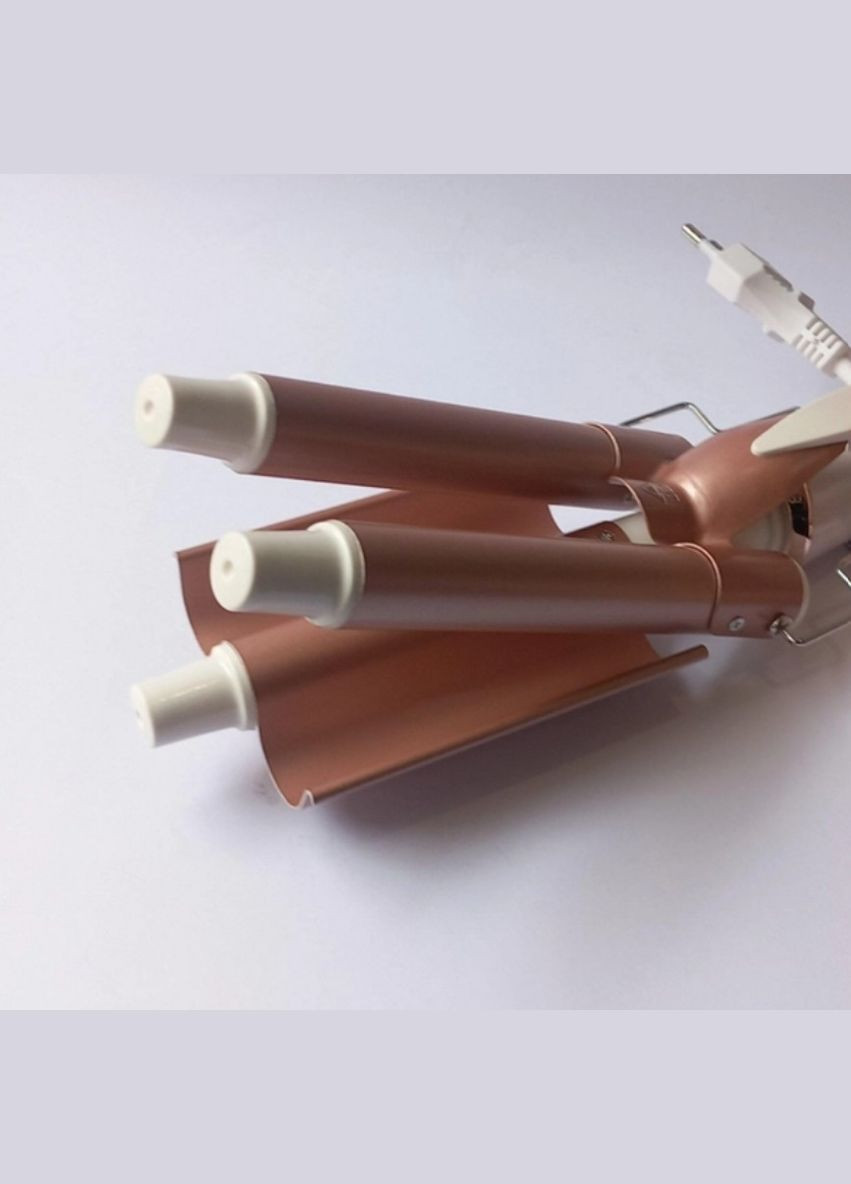 Плойка потрійна для завивки волосся регулювання температури щипці три хвилі V 599 22 мм VGR (322580772)