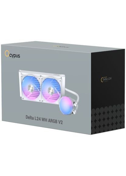 Система водяного охолодження DELTA L24 WH ARGB V2 White (DELTA-L24-WH2AAWNN02X-GL) Ocypus (368901303)