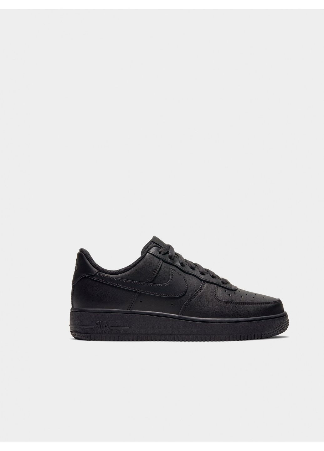 КРОССОВКИ ЖЕНСКИЕ NIKE AIR FORCE 1 LOW BLACK НАЙК АИР ФОРС 1 ПРЕМИУМ No Brand чёрные демисезоны (368858235)