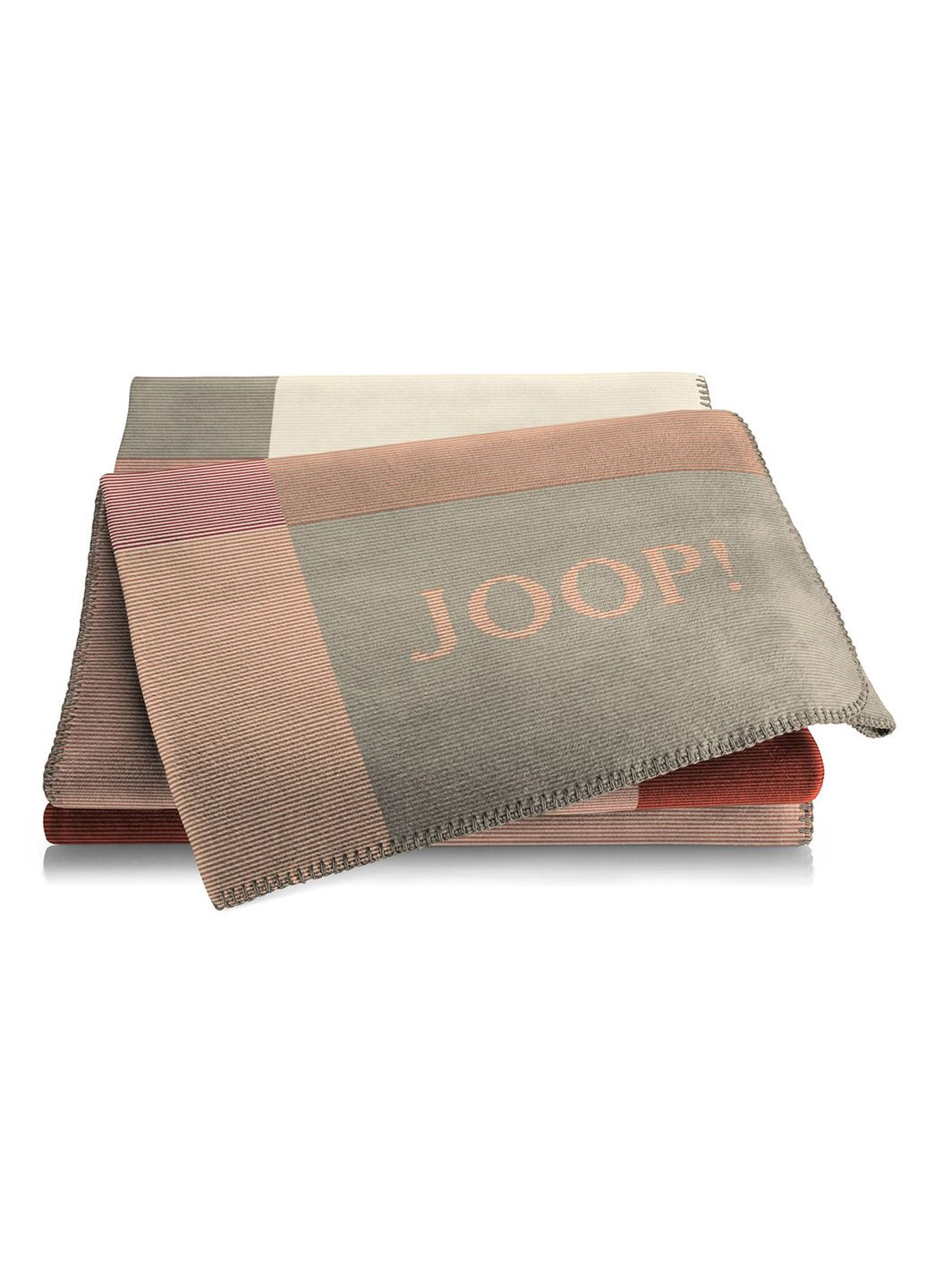 Хлопковый плед JOOP Mosaic ROUGE-NATUR 150x200 см Joop! (348433187)