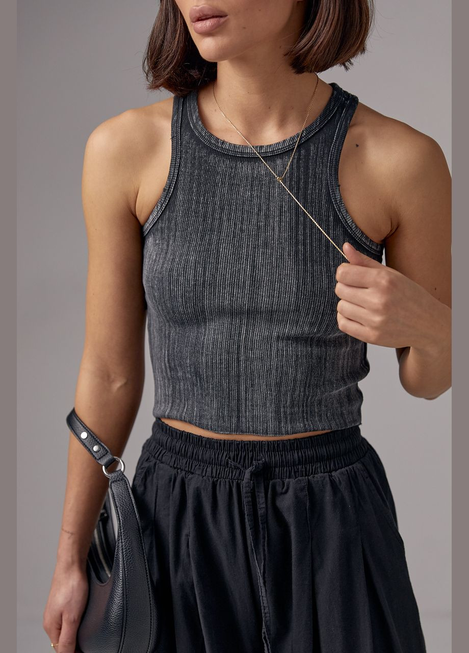 Жіночий топ-майка з еластичного трикотажу Liton (296908983)