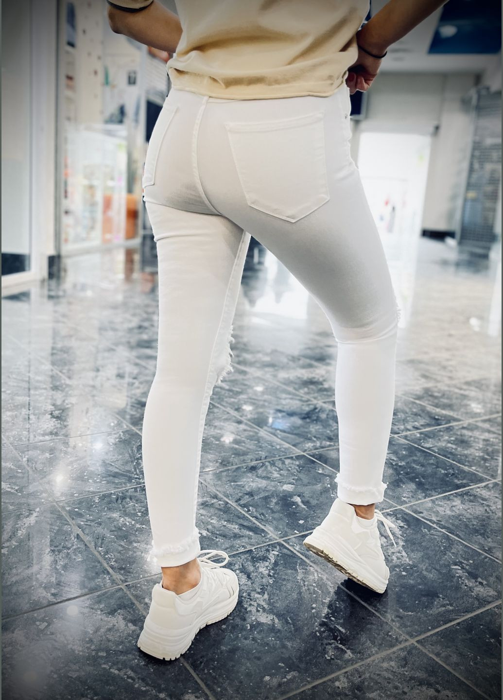 Джинсы скини женские. Крутая модель. Качество люкс. Lefon - (293533319)