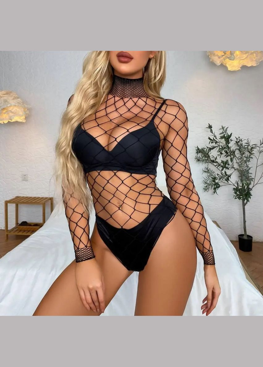 Боди сетка в черном цвете No Brand Боді сітка (317881634)