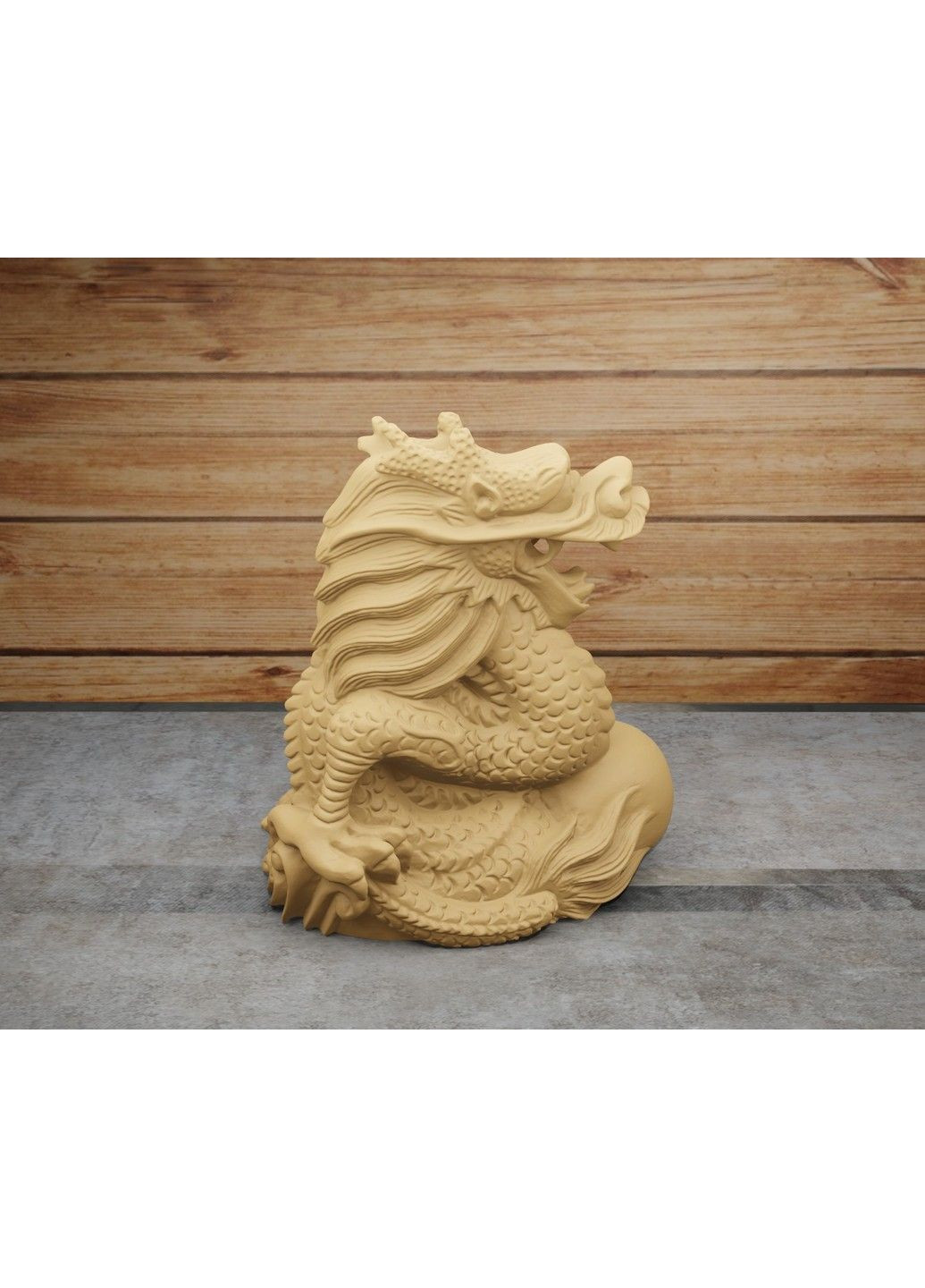 Статуетка дракона з кулею - яйцем. Символ 2024 року. Золотистий, 5 см ЗаСвіт (280940627)