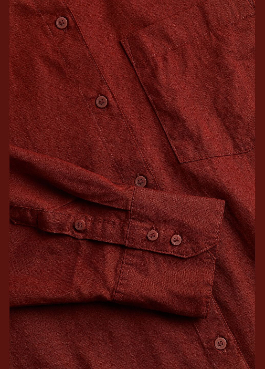 Цветная повседневный рубашка однотонная H&M