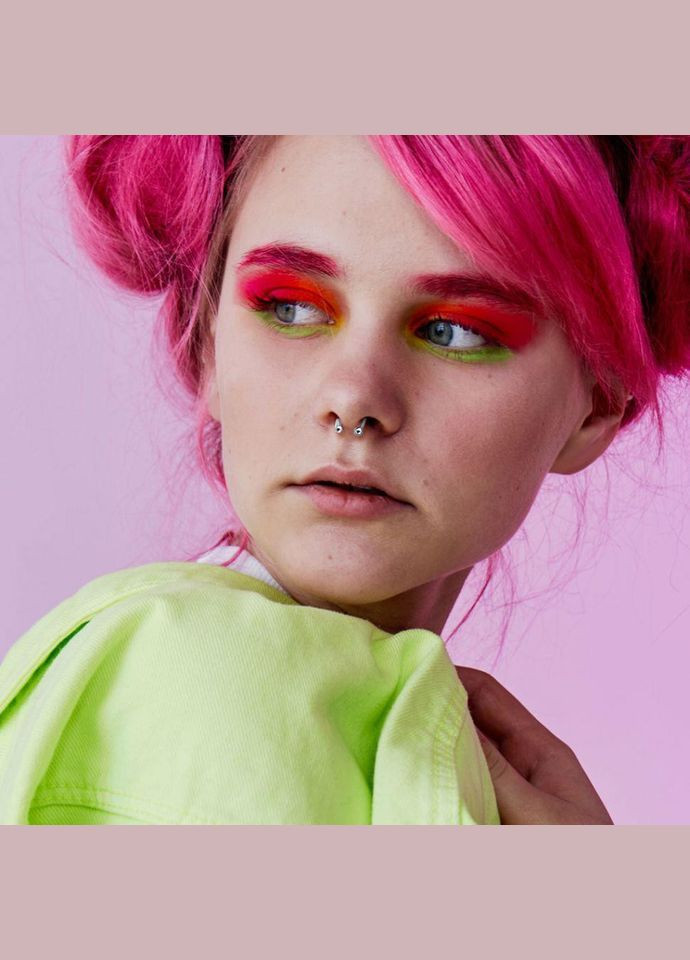 Циркуляр (подкова) из стали HSI-161044 серьга для септума, хеликса, трагуса, брови, губы (1,2мм: 10мм) Spikes (333698412)