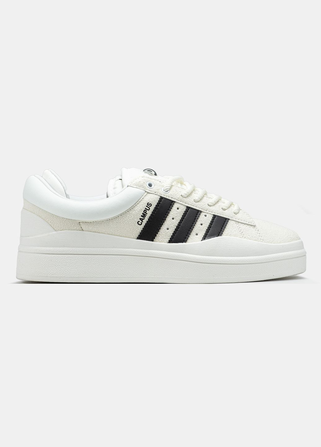 Кросівки жіночі і чоловічі Adidas Campus x Bad Bunny White Black | Адідас Кампус Бед Банні білі No Brand білі демісезони (332985933)