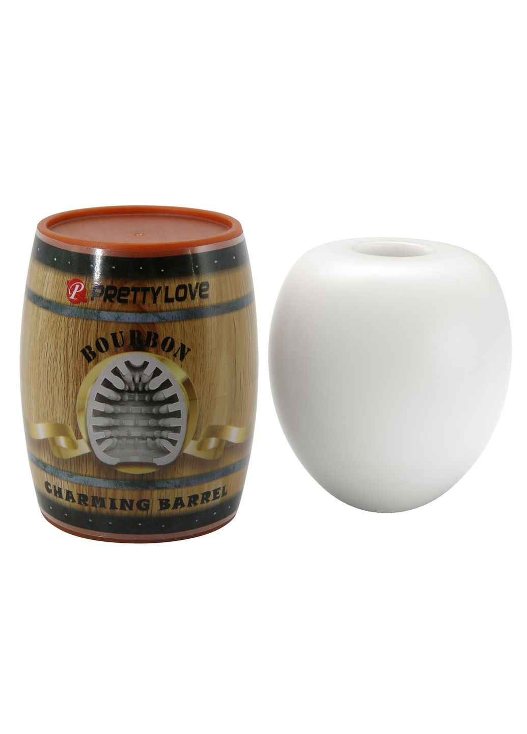 Мастурбатор яйце Barrel білий, 5.5 см Pretty Love (361670126)