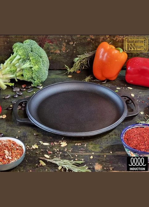 Каструля чавунна із кришкою сковородою 4 л Maysternya (302315485)
