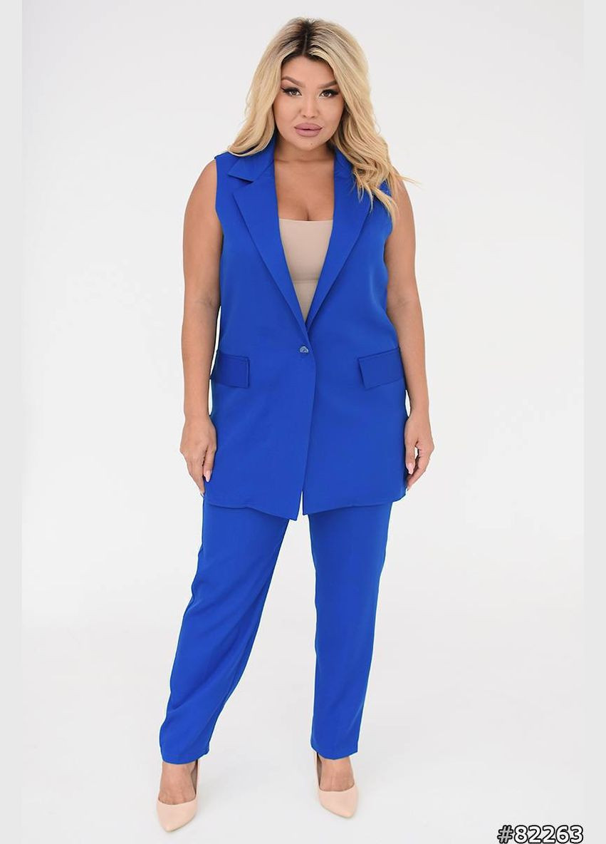 Жіночий костюм двійка кардиган без рукавів та штани прямого крою MonCher (336890280)