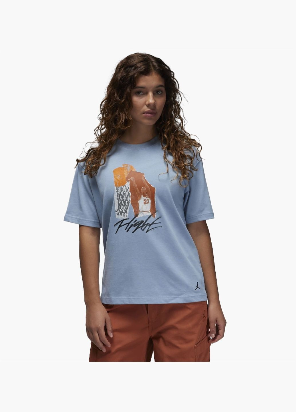 Женская футболка Collage T-Shirt Light Blue FN5365-436 Air Jordan - (326783169)