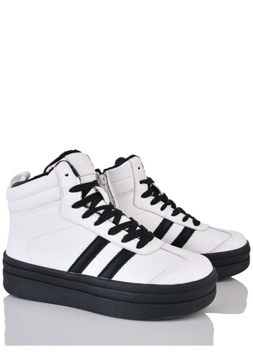 Белые кэжуал зимние кожаные зимние ботинки wamn110-3 Stilli